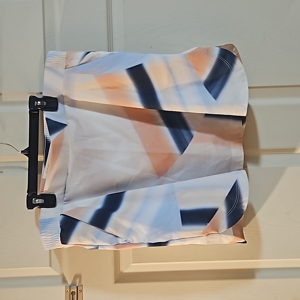 CALIA WOMEN'S 16" BIRDIE SKORT: SEDIMENT STRIPE ARDOSIA PRINT: NEW WITH TAGS: XL